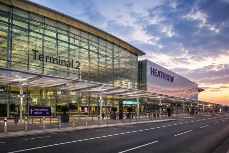 London Heathrow Airport terminal for airport transfers from Leicester