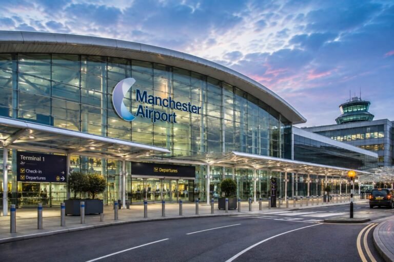Manchester Airport terminal for airport transfers from Leicester